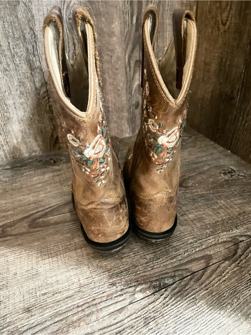 Shyanne Girls Floral Cowboy Boots Sz 12 - Picture 3 of 7